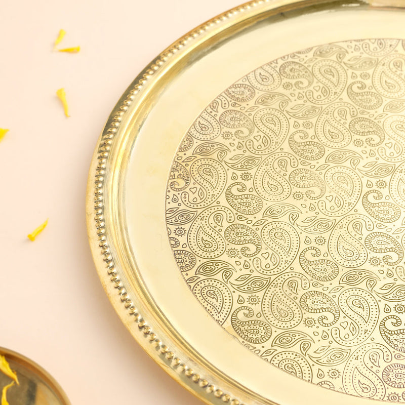 BRASS THALI (12 INCH)