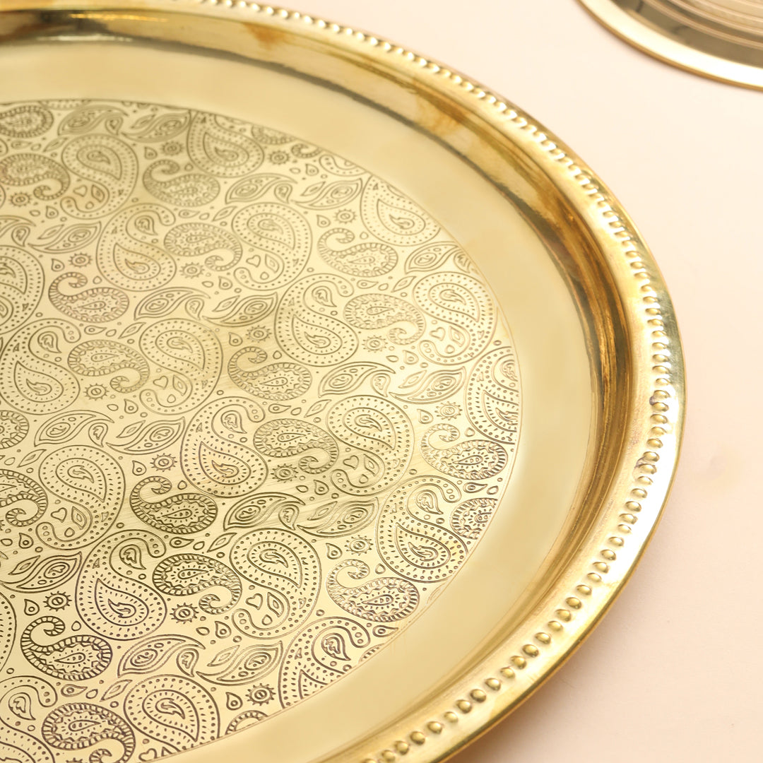 BRASS THALI (12 INCH)