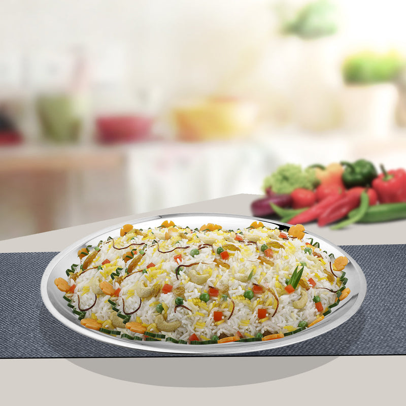 Medium Rice Tray Stainless Steel Rice Tray Majestic – Velan Store