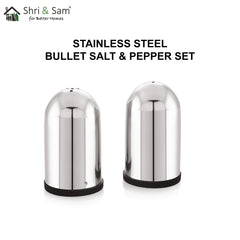 Stainless Steel Bullet Salt & Pepper