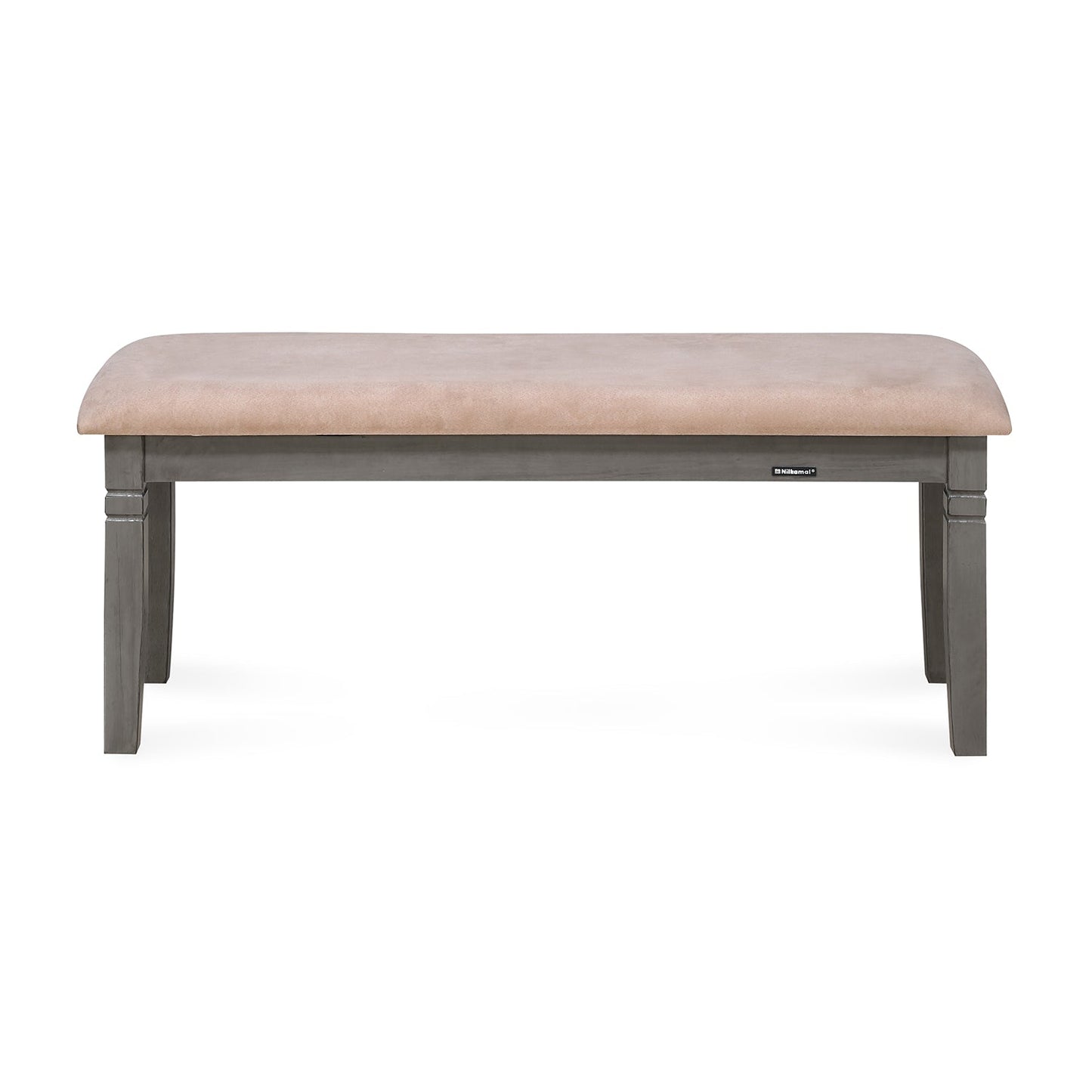 Nilkamal Stanfield 6 Seater Dining Set with Bench (Grey)