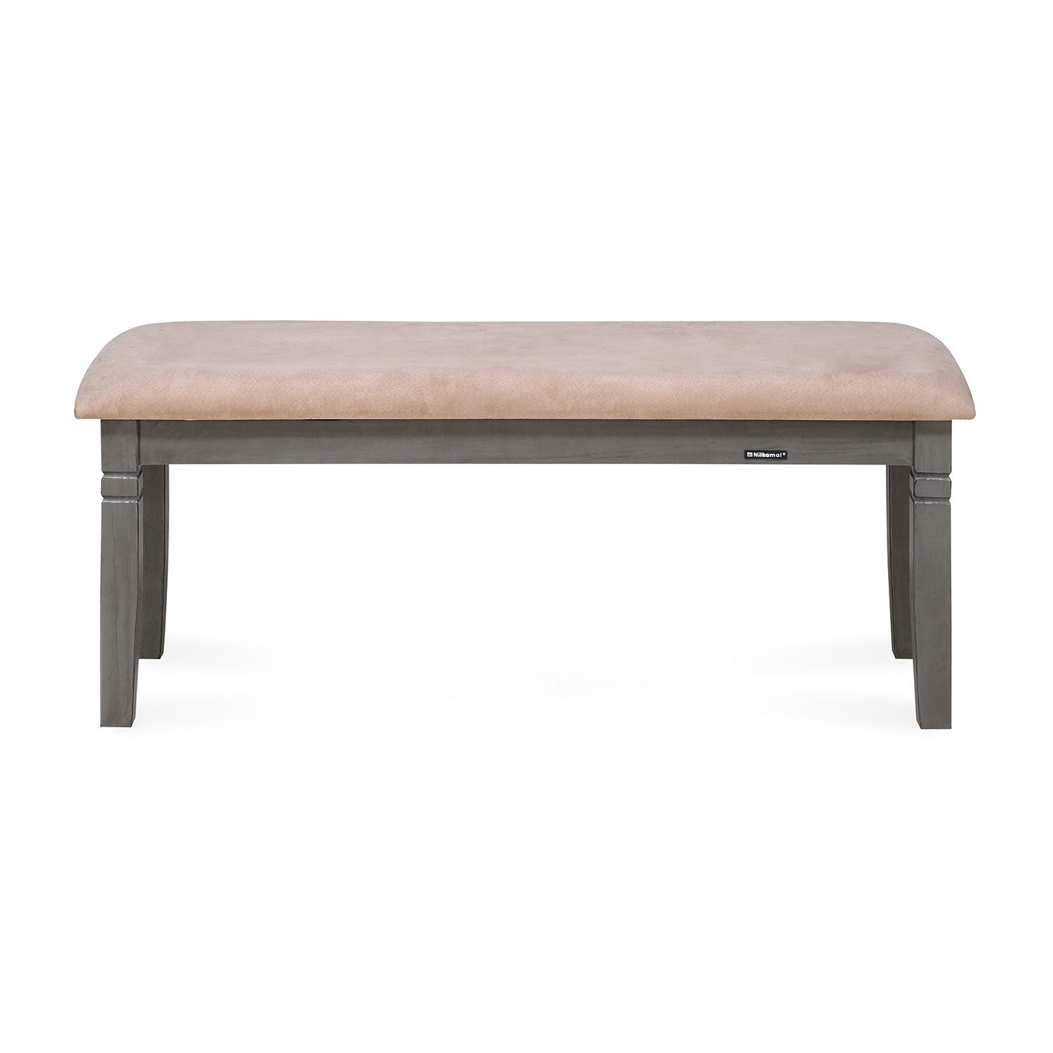 Nilkamal Stanfield 6 Seater Dining Set with Bench (Grey)