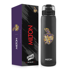 Sports Steel Edge UV Printing Thermoware Bottle With Twin Lid - Kolkata Knight Riders (KKR) - Milton