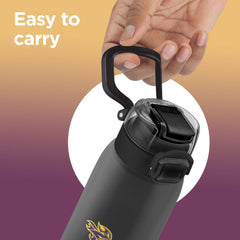 Sports Steel Edge UV Printing Thermoware Bottle With Twin Lid - Kolkata Knight Riders (KKR) - Milton