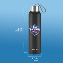 Sports Steel Halo UV Printing Water Bottle - Delhi Capitals (DC) - Milton