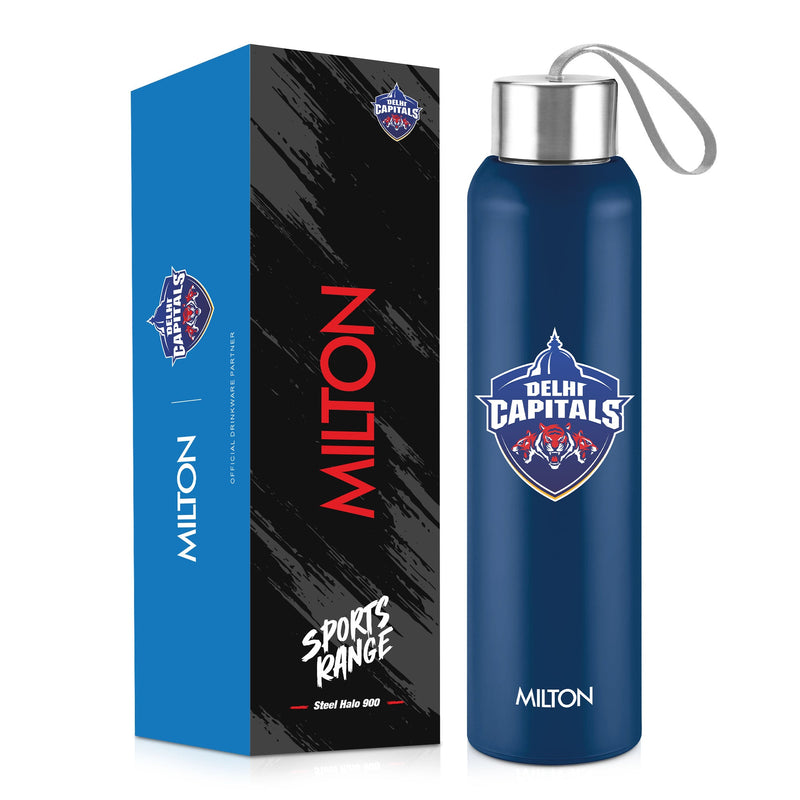 Sports Steel Halo UV Printing Water Bottle - Delhi Capitals (DC) - Milton