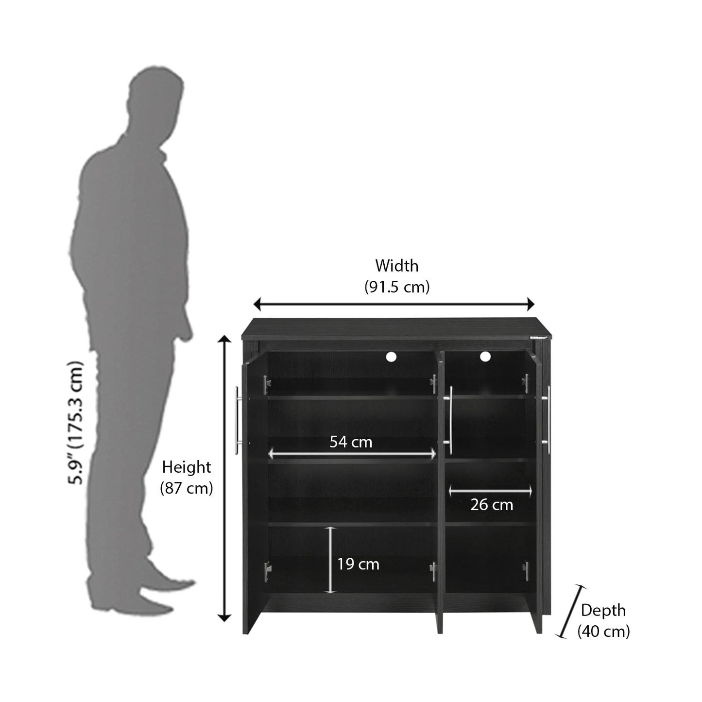 Nilkamal Stella Shoe Cabinet