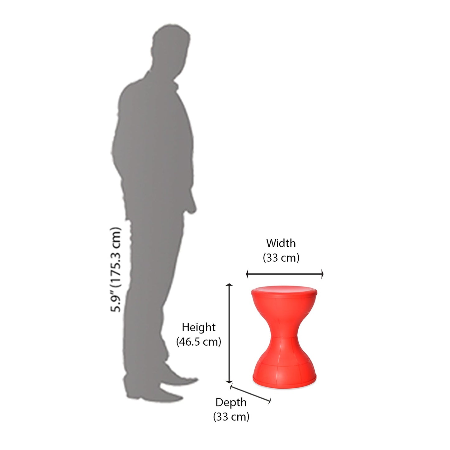 Nilkamal STL12 Plastic Stool