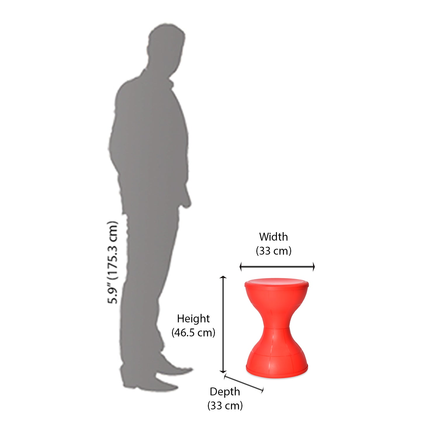 Nilkamal STL12 Plastic Stool