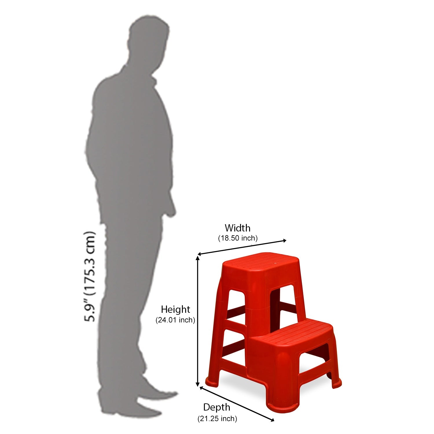 Nilkamal Plastic Step Stool