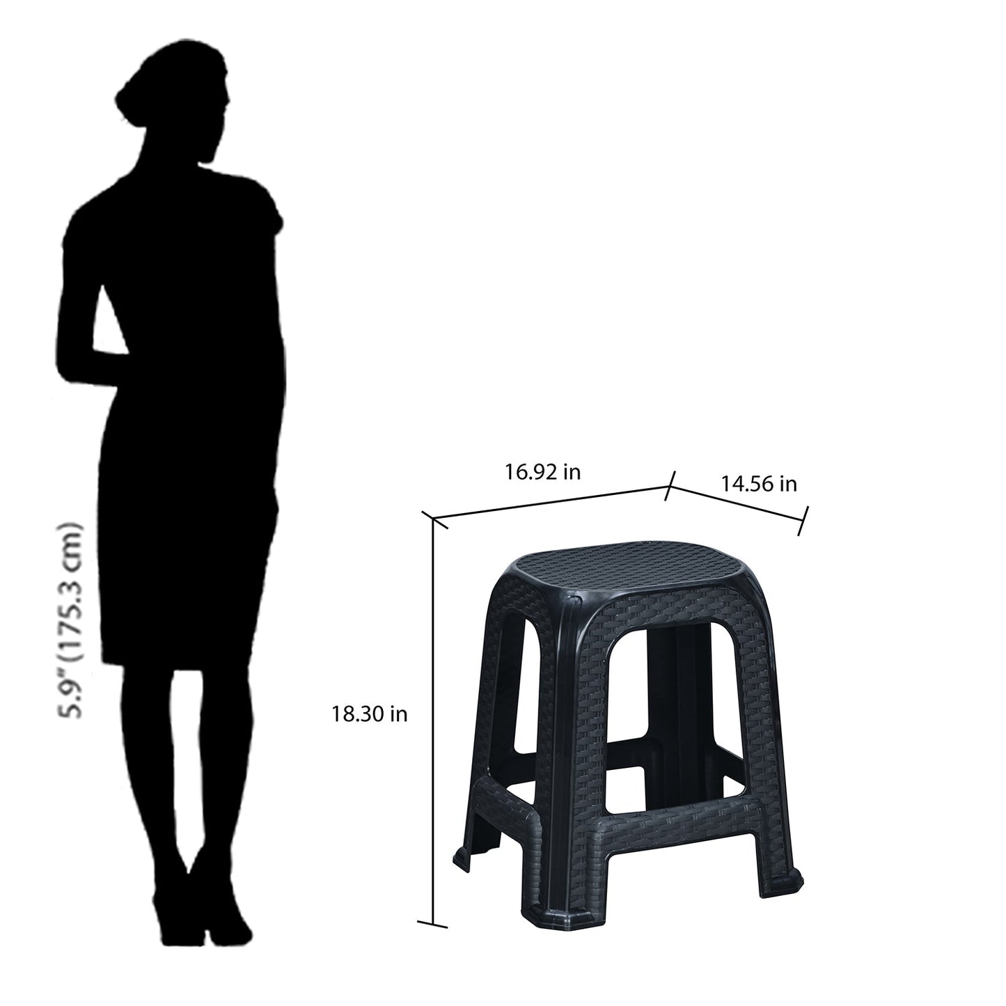 Nilkamal STL26 Plastic Stool