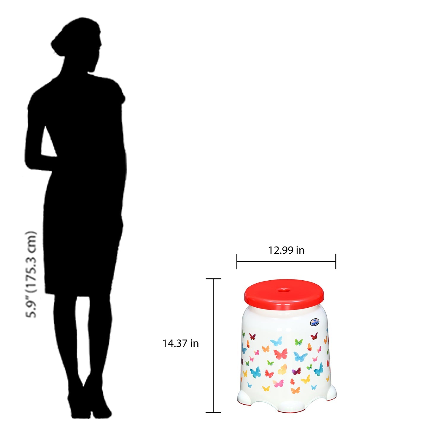 Nilkamal STL27F Plastic Stool