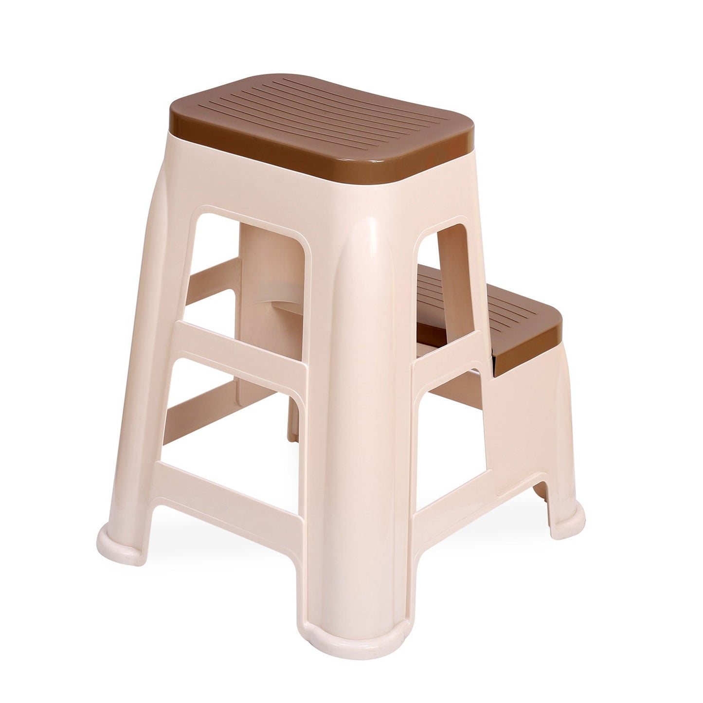 Nilkamal Step Stool 31 (Basket Beach /  Rattan Dark Beige)