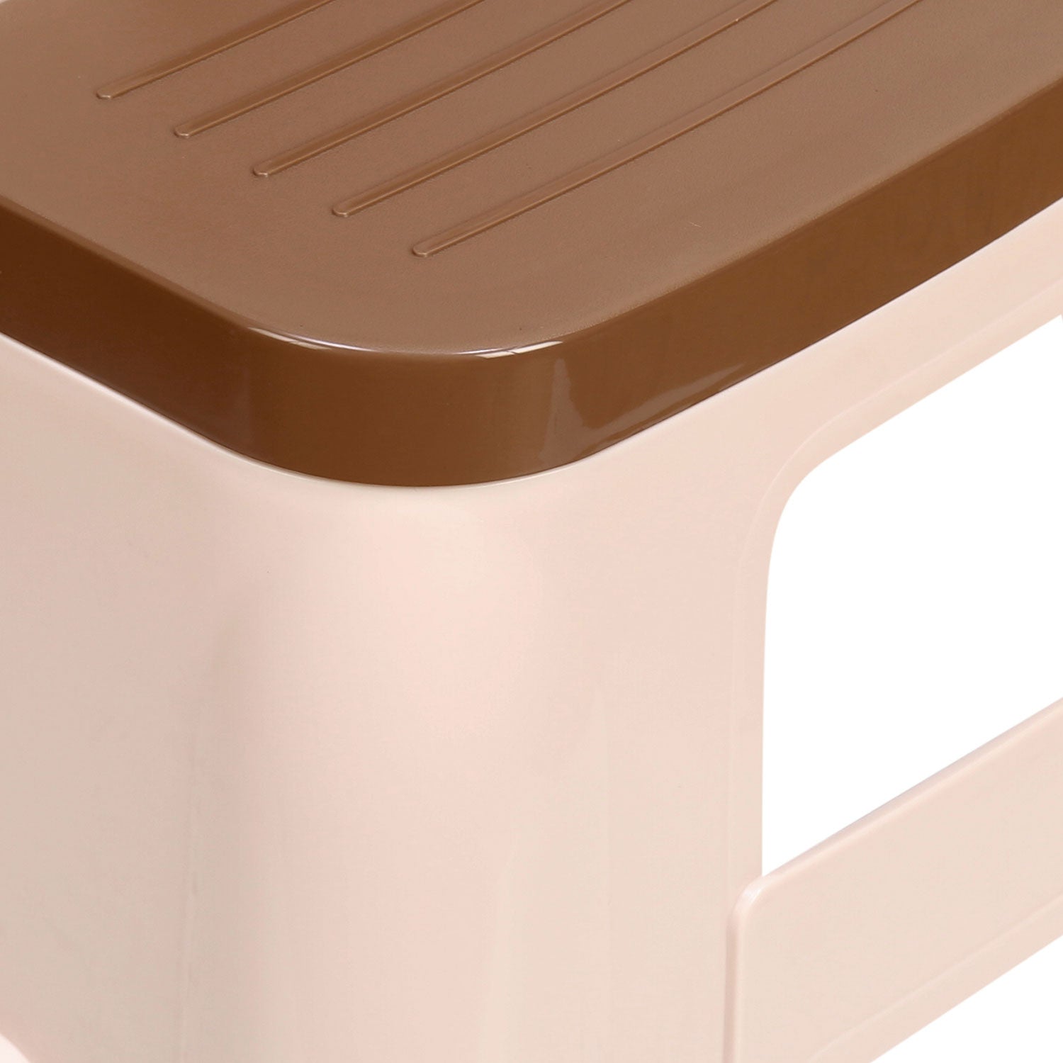 Nilkamal Step Stool 31 (Basket Beach /  Rattan Dark Beige)