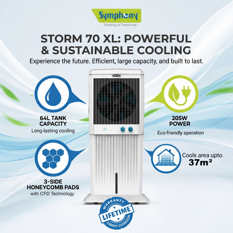 Storm 70 XL Desert Tower Air Cooler 64-litres