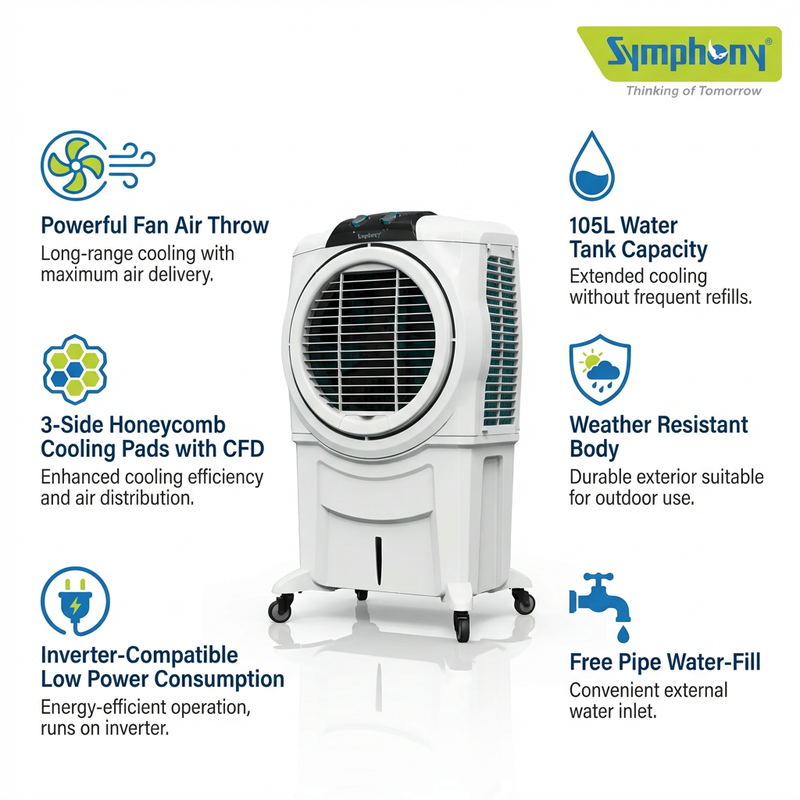 Sumo 115 XL | Powerful Desert Air Cooler | Leg Set