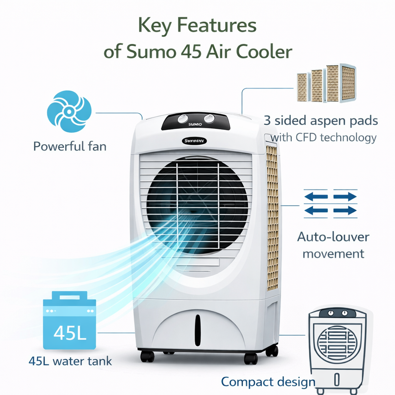 Sumo 45 Desert Air Cooler, 45 Litres