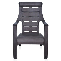 Nilkamal Sunday Plastic Arm Chair (Weather Brown)