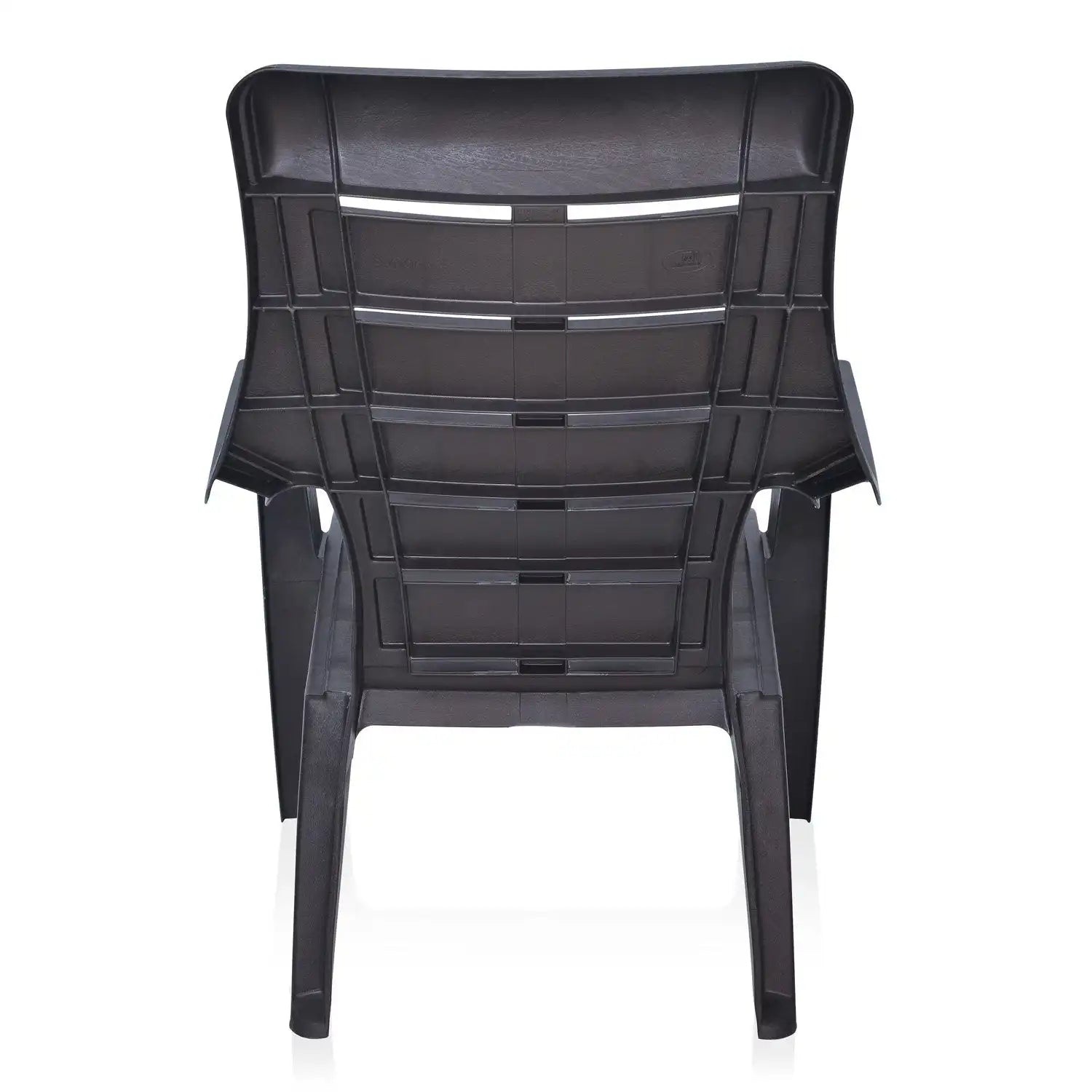 Nilkamal Sunday Plastic Arm Chair (Weather Brown)