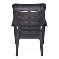 Nilkamal Sunday Plastic Arm Chair (Weather Brown)