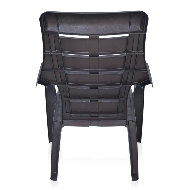 Nilkamal Sunday Plastic Arm Chair (Weather Brown)