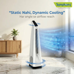 Surround-i Bladeless White | Tower Fan | Remote Control | Bladeless Turbo ThrowTM (BLTT) Technology