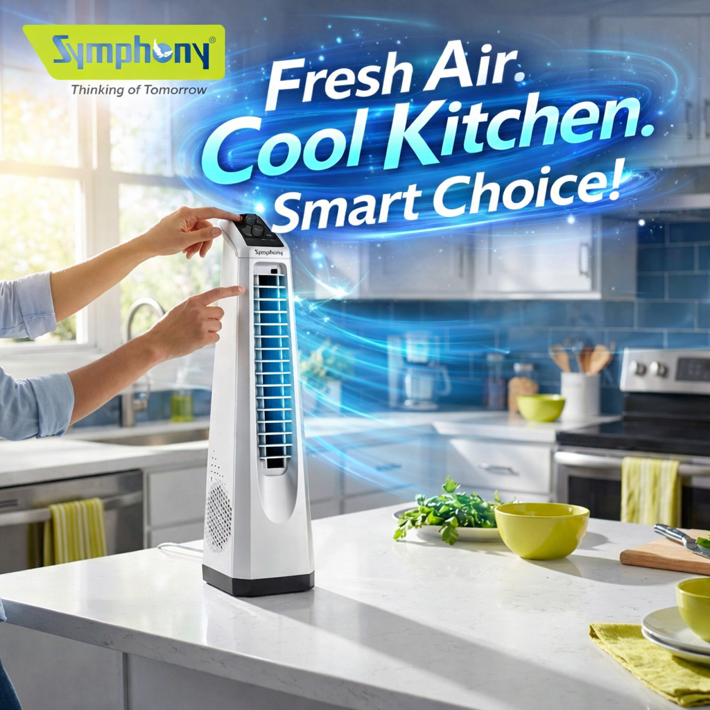 Surround JUNIOR | Tower Fan | Knob Control | Bladeless Turbo ThrowTM (BLTT) Technology