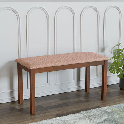 Nilkamal Sutlej Multi Use Medium Sitting Bench for Living Room | Dining Room (Antique Cherry)