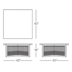 Alvery Outdoor Sofa Set 3 Seater, 2 Single seater, 1 side table and 1 Center Table (Grey + Black)
