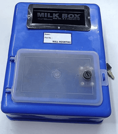 2 சாவிகள் (நீலம்) கொண்ட சுவரில் பொருத்தும் பால் பெட்டி 11 x 9 அங்குலம்-1