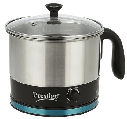 Prestige PMC 1.0 (600 Watt) Stainless Steel Multi Cooker with Concealed Base, Outer Lid