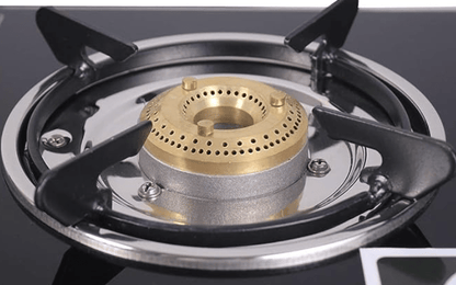 वंडरशेफ अल्टिमा 2 बर्नर मैनुअल ग्लास कुकटॉप 6 मिमी टफन्ड ग्लास कुकटॉप स्टेनलेस स्टील ड्रिप ट्रे एंटी स्किड लेग्स बड़े पैन सपोर्ट मैनुअल इग्निशन 360 डिग्री घूमने वाला नोजल ब्लैक एस