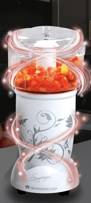 Wonderchef Nutri-blend Juicer, Mixer, Grinder, Smoothie Maker & Chopper | 400W 100% Full Copper Motor| Complete Kitchen Machine | 22000 RPM Blender, Chopper, Juicer | SS Blades | 4 Unbreakable Jars | 2 Years Warranty | Recipe Book By Chef Sanjeev Kapoor 