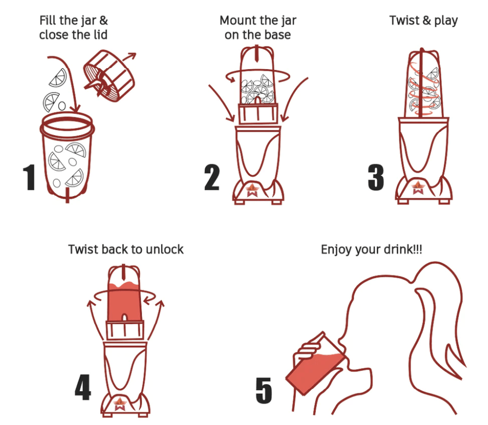 Wonderchef Nutri-blend Juicer, Mixer, Grinder, Blender & Smoothie Maker | 22000 RPM, 400W 100% Full Copper Motor | Stainless steel Blades | 3 unbreakable jars | 2 Years warranty | Recipe book by Chef Sanjeev Kapoor | Red