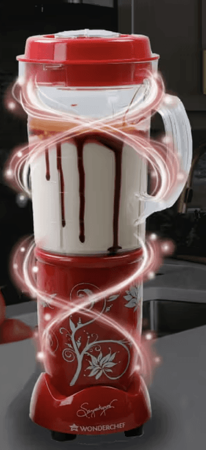 Wonderchef Nutri-blend Juicer, Mixer, Grinder, Blender & Smoothie Maker | 22000 RPM, 400W 100% Full Copper Motor | Stainless steel Blades | 3 unbreakable jars | 2 Years warranty | Recipe book by Chef Sanjeev Kapoor | Red
