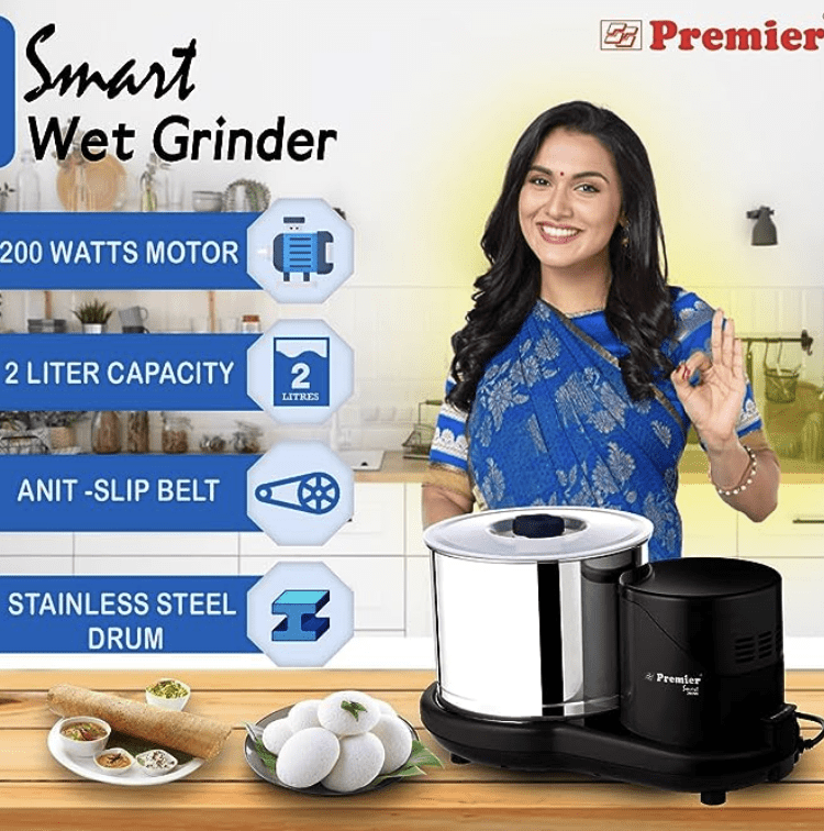Premier Smart Wet Grinder 2 Ltr 230V PG-512-3