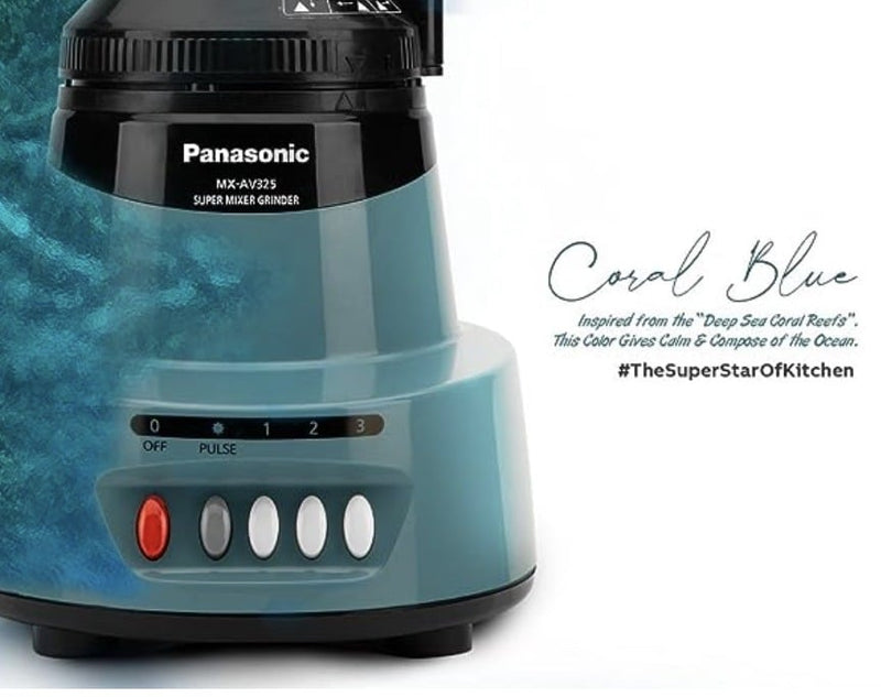 Panasonic MX-AV325CB 600W Mixer Grinder, Blue-2