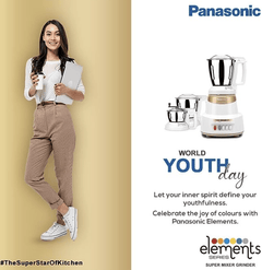 Panasonic MX-AV325MG 600w 3 Jar Mixer Grinder (Marble Gold)-2