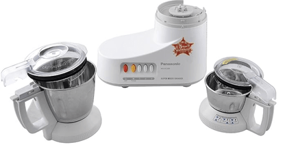 பானாசோனிக் MX-AC220-H 550-வாட் 2-ஜார் சூப்பர் மிக்சர் கிரைண்டர் (சாம்பல்) 