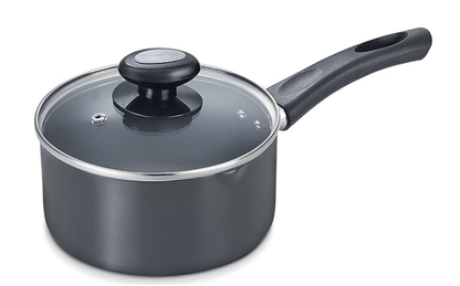Prestige Aluminium Milk Pan, 2.25 Litres/18cm, Black