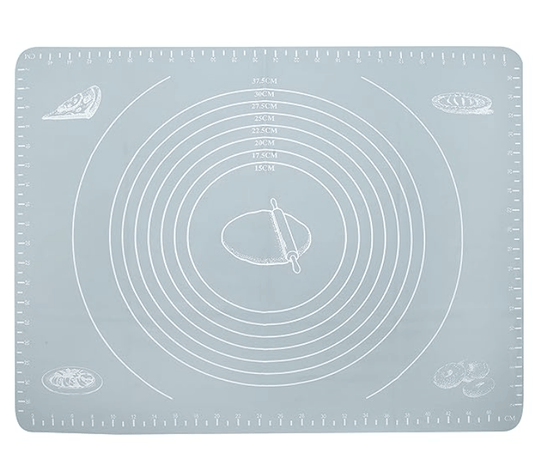 Rena Germany Silicone Baking Mat - Non Stick Heat Resistant - Dough Kneading Reusable Mat with Measurement - Kitchen Platform Sheet