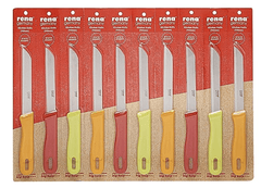 rena germany Kitchen Knife Set - Multipurpose Utility Knives for Household - Serrated Knife - Pack of 10, Stainless Steel-1