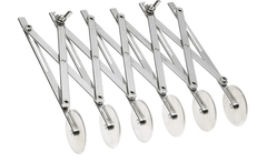 Wheel Dough Cutter - Kaju Katli/Pastry Sheets/Samosa Patti/Pasta Cutter - with Expandable Divider-1
