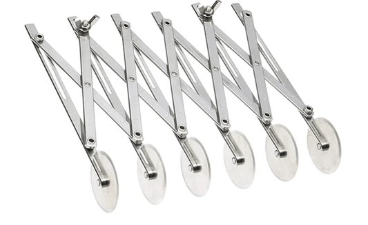 Wheel Dough Cutter - Kaju Katli/Pastry Sheets/Samosa Patti/Pasta Cutter - with Expandable Divider