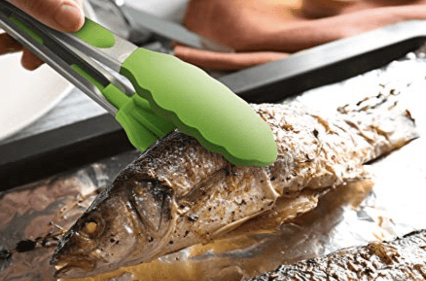 Rena Germany Utility Silicon Set of 2 Tongs Kitchenware - Utility Cooking Tong for Kitchen - Accessories Kitchen Accessory - for Homes, Restaurants, Bakeries