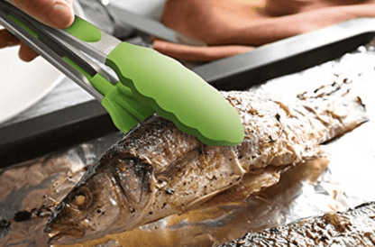 Rena Germany Utility Silicon Set of 2 Tongs Kitchenware - Utility Cooking Tong for Kitchen - Accessories Kitchen Accessory - for Homes, Restaurants, Bakeries