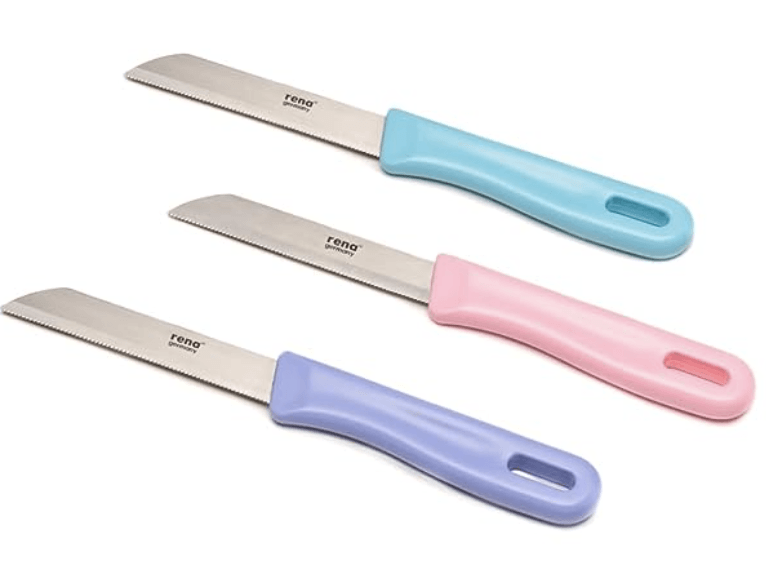 Rena - German Technology Sleek Serrated Edge Stainless Steel Knife 110MM (AISI420J2) Set of 5