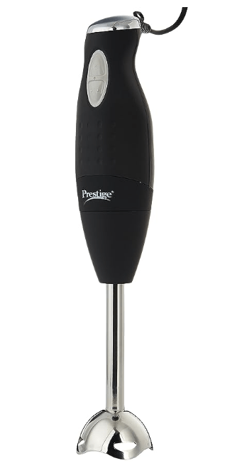 Prestige PHB 6.0 200 Watt 2 Speed Hand Blender with Blending Jar, Chopping, Whisking Attachment