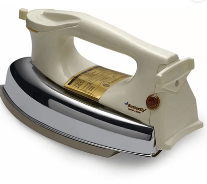 Butterfly Endura Plus 1000 W Dry Iron  (Ivory & Chrome)