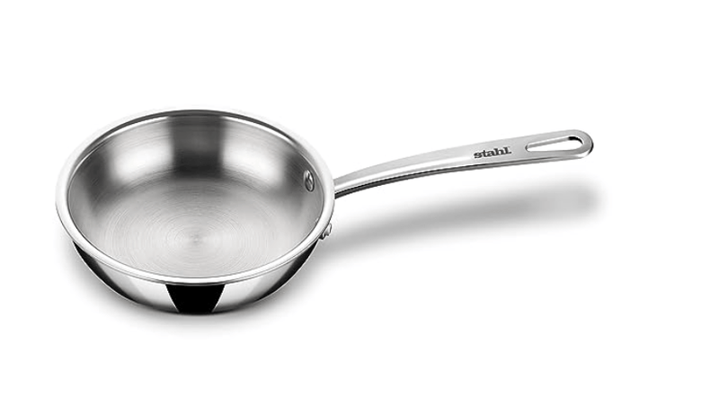 Stahl Triply Stainless Steel Pan I Frying Pan Without Lid I Induction Base Fry Pan I Artisan 4436,Dia 16 cm, 0.6 L-2